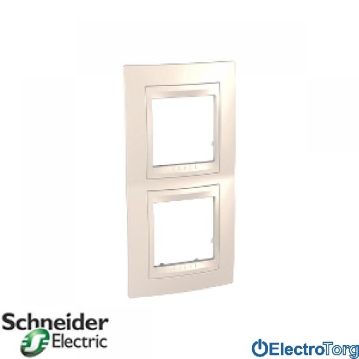 Рамка двойная вертикальная Unica Top Schneider