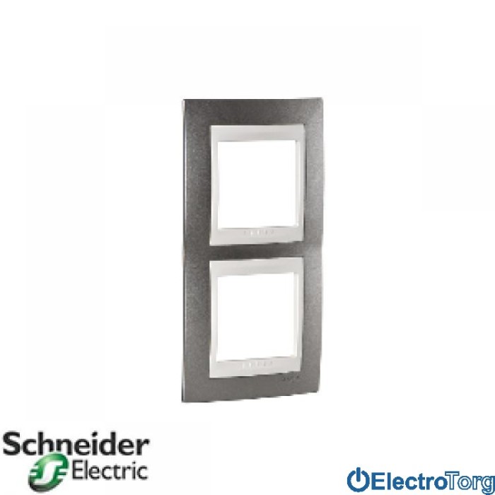 Рамка двойная вертикальная Unica Top Schneider