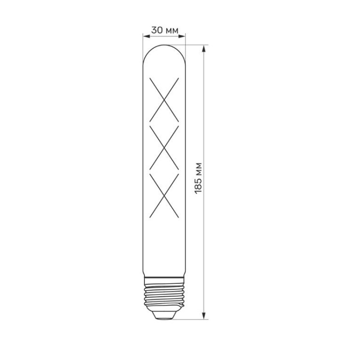 купить купить LED лампа TITANUM  Filament T30 6W E27 2200K бронза  