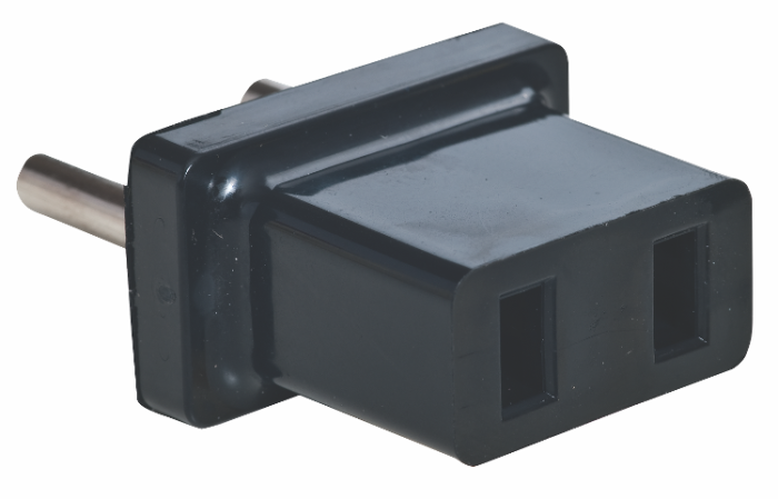 Адаптер &amp;quot;американка&amp;quot; 10А, чорний, AY-KA, (77 140 00)