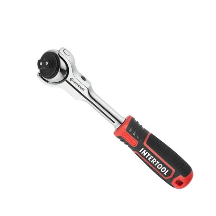 купить купить Рукоятка с храповым механизмом поворотная, 72 зуба 3/8&quot;, Cr-V STORM INTERTOOL ET-8008  