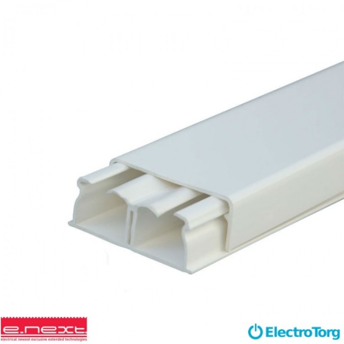 купить купить Кабельный канал c перегородкой e.trunking.clapb.01.stand.50.25, 50х25мм, 2м E-Next  