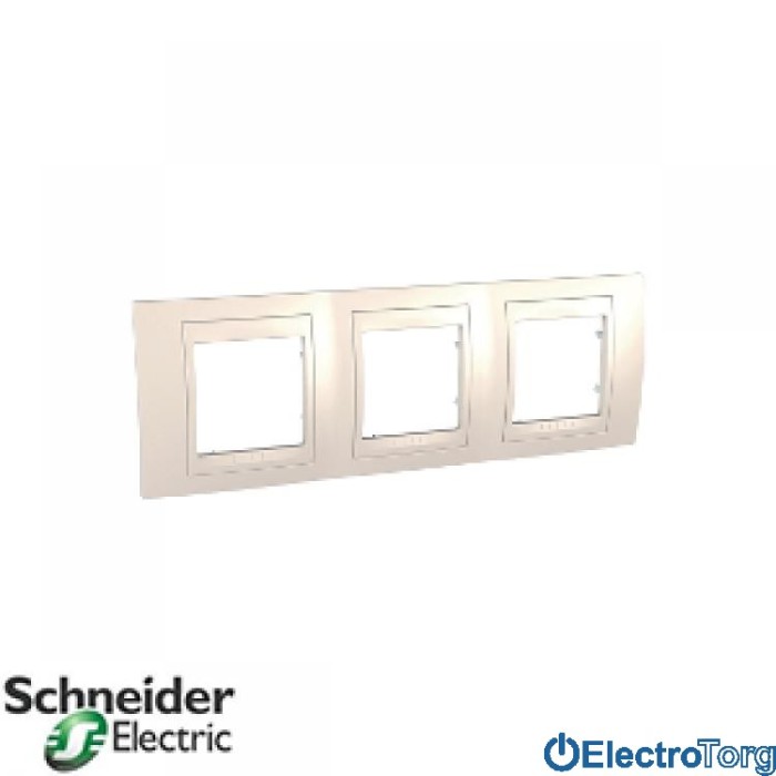Рамка тройная горизонтальная Unica Top Schneider Electric