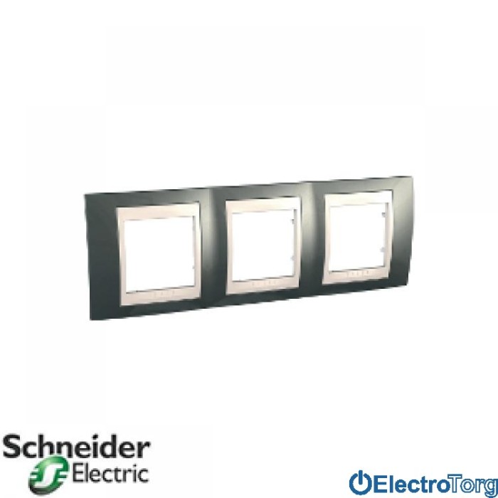 Рамка тройная горизонтальная Unica Top Schneider Electric