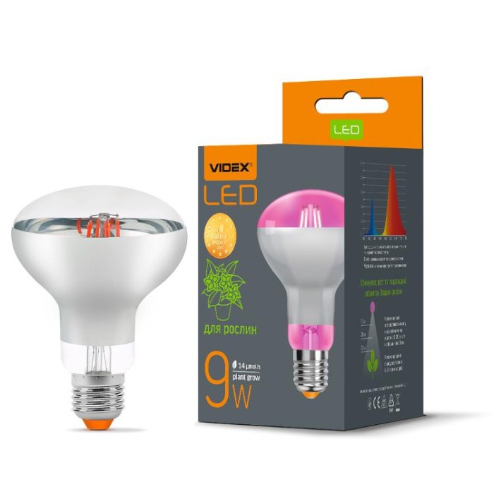 купить купить LED лампа VIDEX Filament R80FF 09W E27 1200K  