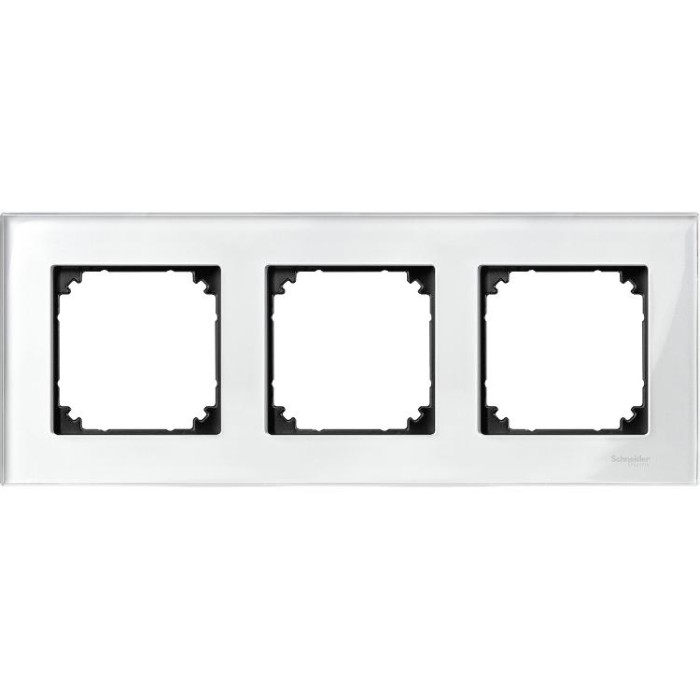 купить купить Рамка 3-м стекло белый бриллиант M-ELEGANCE Schneider Electric (Шнайдер Электрик)  