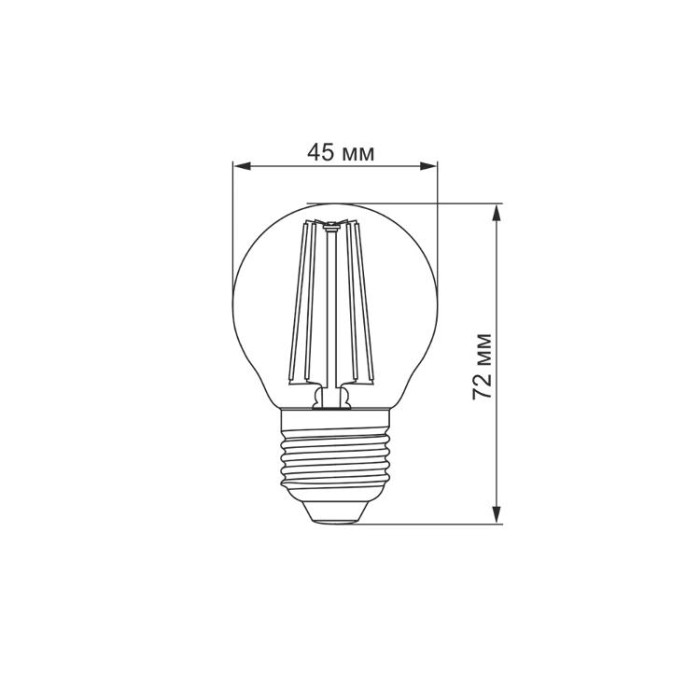 купить купить LED лампа TITANUM  Filament G45 4W E27 2200K бронза  