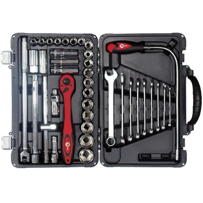 купить купить Профессиональный набор инструмента 39 ед., 1/2&quot;, Cr-V INTERTOOL ET-7039  