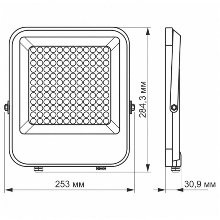купить купить LED прожектор PREMIUM F2 100W 5000K VIDEX  