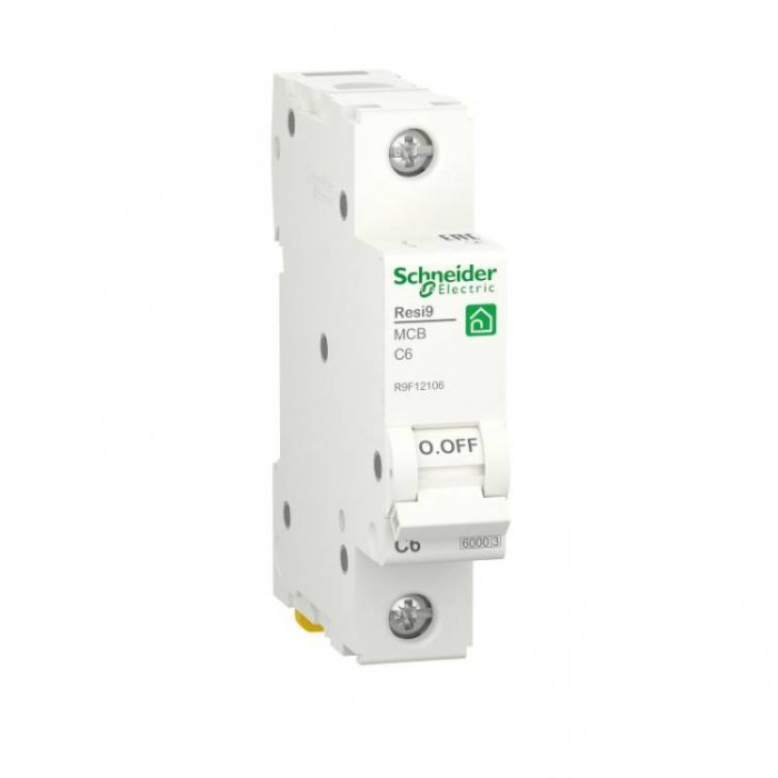купить купить Автоматический выключатель 6 А, 1P, С, 6кА RESI9 Schneider Electric (Шнайдер Электрик)  
