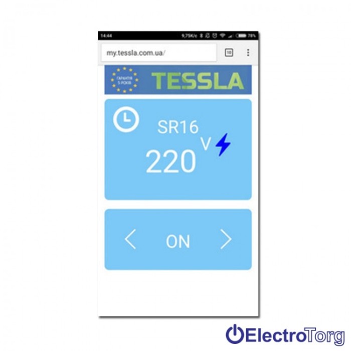 купить купить Умная розетка SR16 Wi-Fi Tessla  