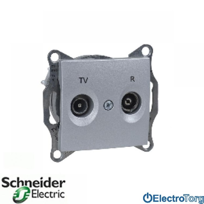 TV/R розетка оконечная 1Дб алюминиевая Sedna Schneider Electric (Шнайдер Электрик)