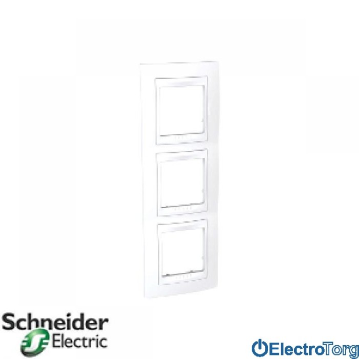 Рамка тройная вертикальная Unica Top Schneider