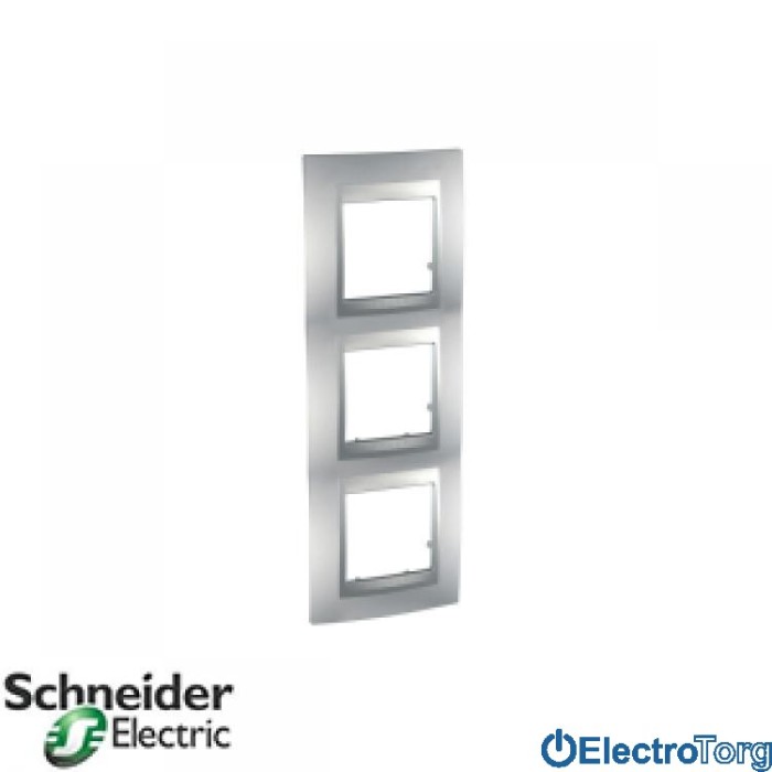 Рамка тройная вертикальная Unica Top Schneider