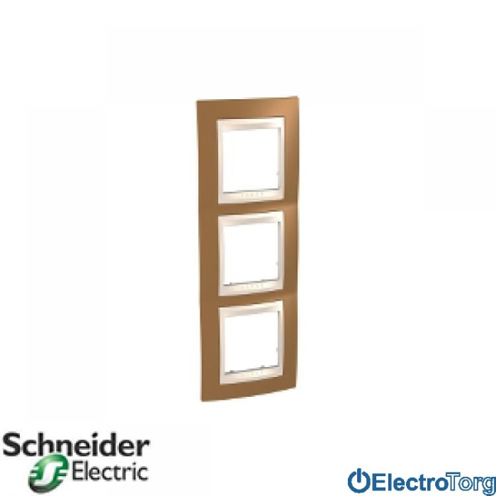 купить купить Рамка тройная вертикальная Unica Top Schneider  
