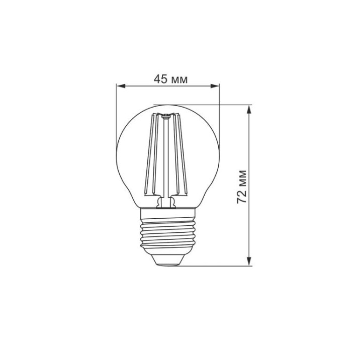 купить купить LED лампа TITANUM  Filament G45 4W E27 4100K  