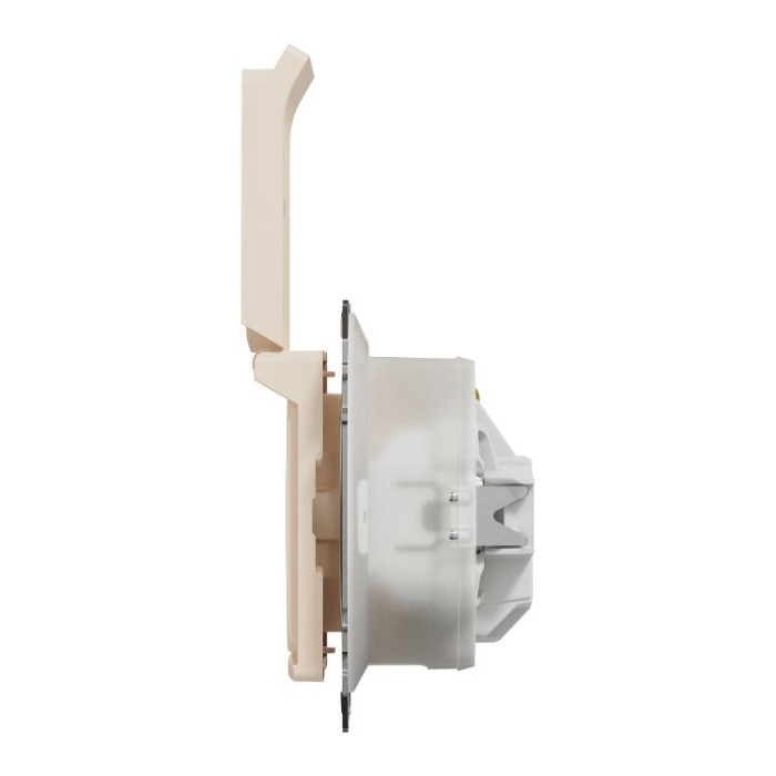 Розетка з заземлення, зі шторками, та з кришкою IP44 Бежевий Sedna Design Schneider Electric