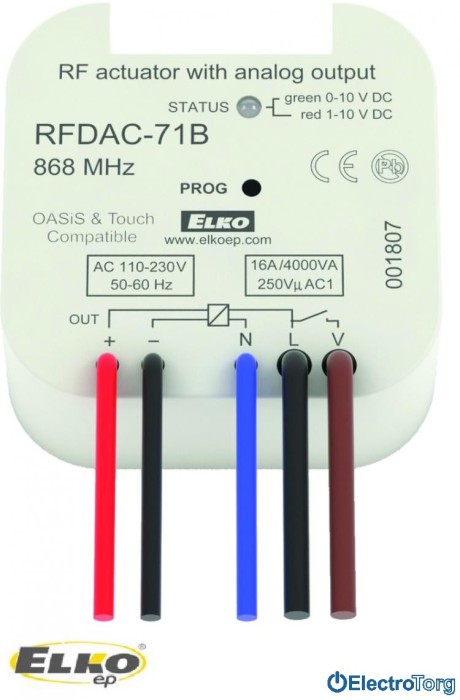 купить купить Аналоговый регулятор 0(1)-10V RFDAC-71B ELKO EP  