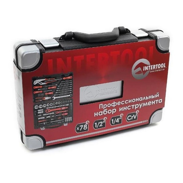 купить купить Профессиональный набор инструмента 78 ед. INTERTOOL ET-7078  