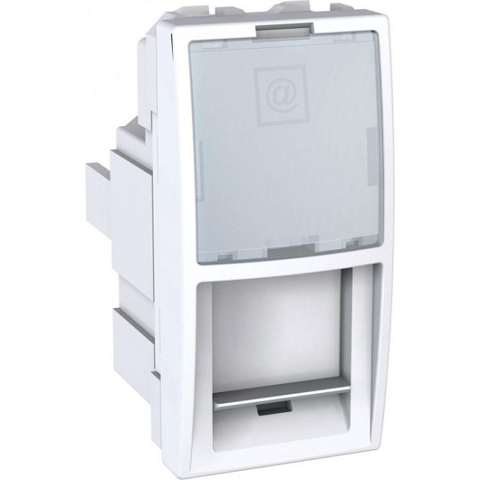 купить купить Розетка компьютерная 1М RJ45 5E Unica Schneider Electric (Шнейдер Электрик)  