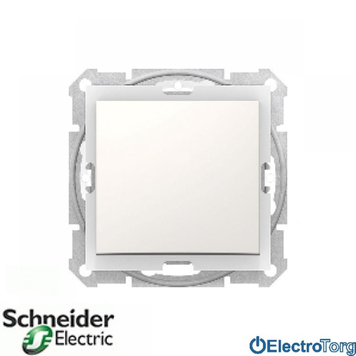 Выключатель 1-клавишный 10AX IP44 модуль слоновая кость Sedna Schneider Electric (Шнайдер Электрик)