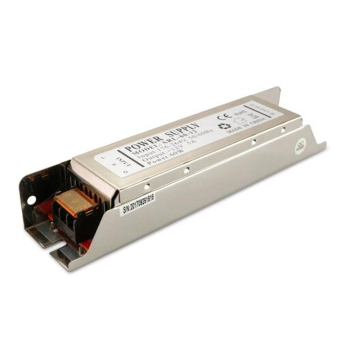 купить купить Блок питания OEM DC12 60W 5А ARL-60 узкий  