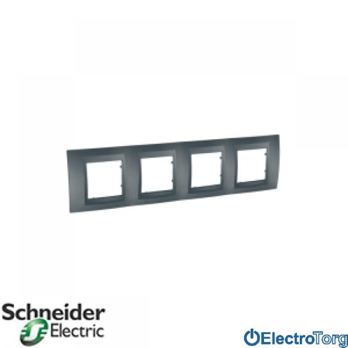 Рамка четверная горизонтальная Unica Top Schneider Electric