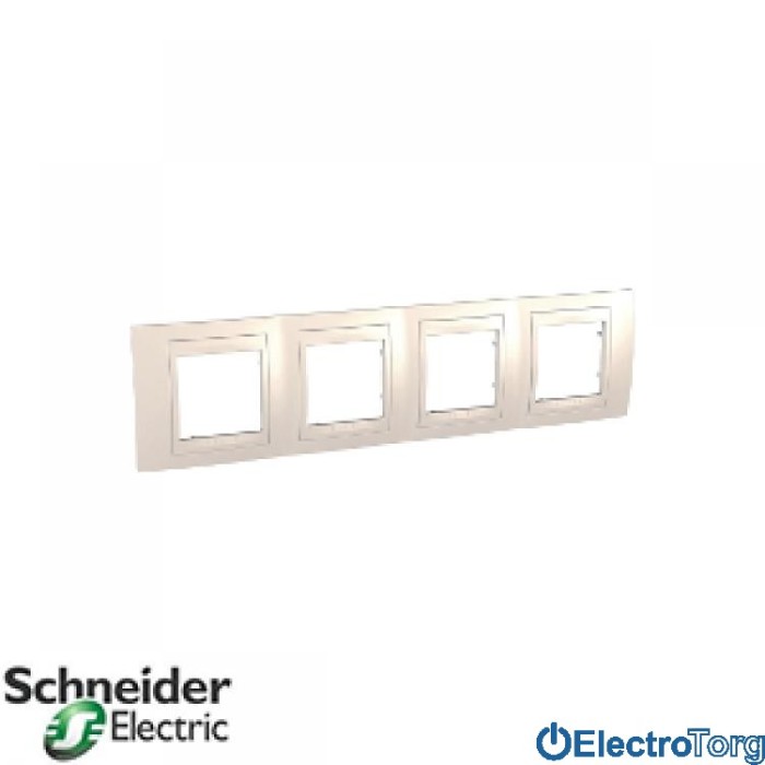 Рамка четверная горизонтальная Unica Top Schneider Electric