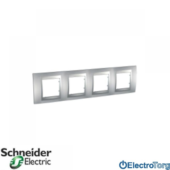Рамка четверная горизонтальная Unica Top Schneider Electric