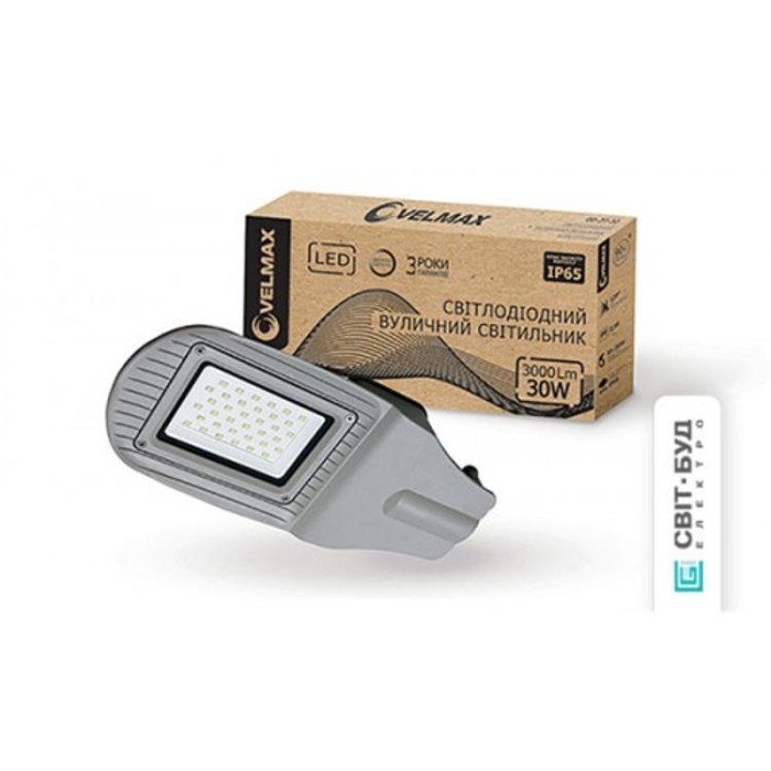 купить купить LED светильник V-SL, 30W, консольный, SMD, 6200K, 3000Lm, угол 120°  VELMAX  