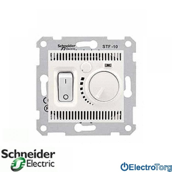 купить купить Термостат тёплого пола 10А модуль слоновая кость Sedna Schneider Electric (Шнайдер Электрик)  