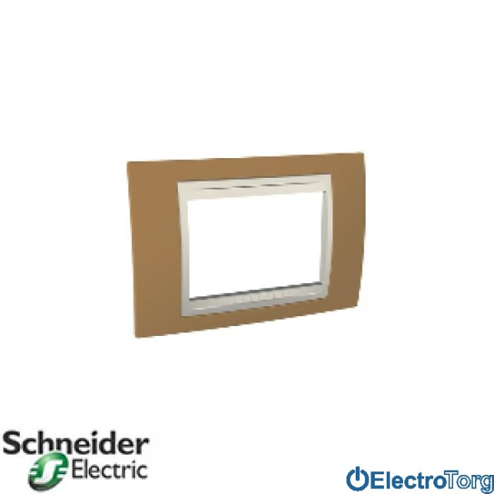 купить купить Рамка 3-модульная горизонтальная Unica Plus Schneider