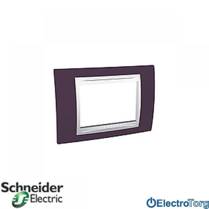 купить купить Рамка 3-модульная горизонтальная Unica Plus Schneider