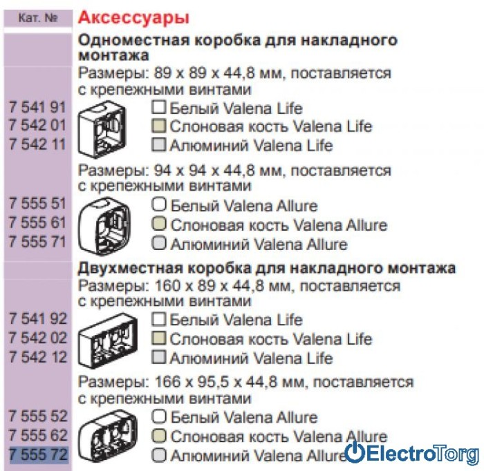 купить купить Коробка двойная для накладного монтажа алюминиевая Valena ALLURE Legrand  