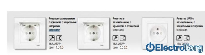 купить купить VI KO KARRE  Розетка с заземлением крышкой со шторками  