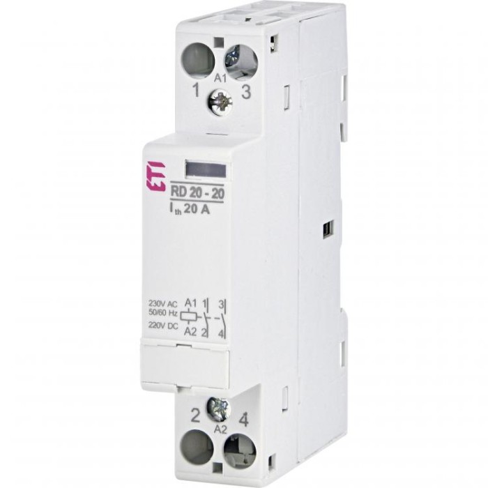 Контактор модульний RD 20-20 230V AC/DC ETI