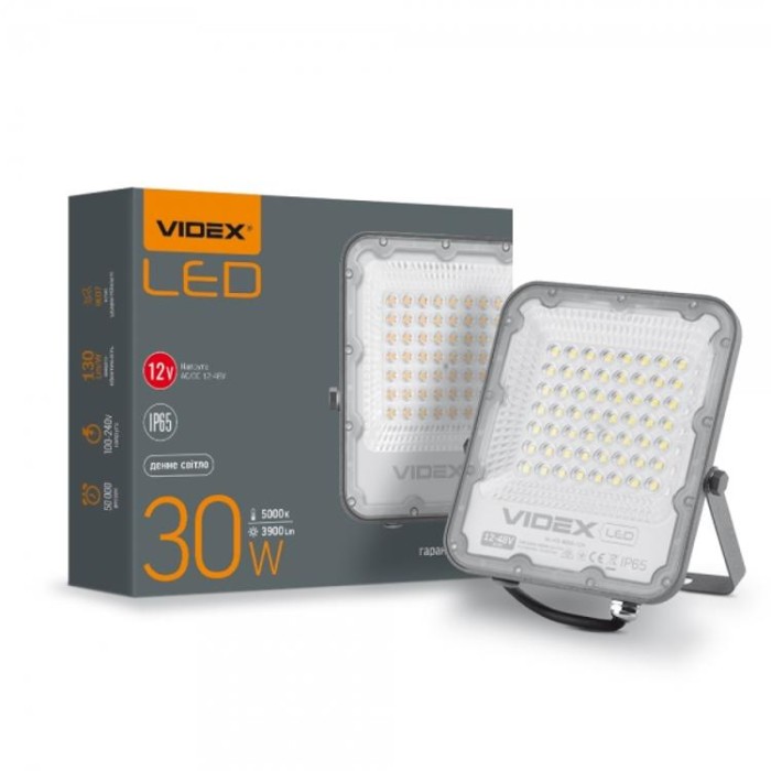 купить купить LED прожектор PREMIUM F2 30W 5000K AC/DC12-48V VIDEX  