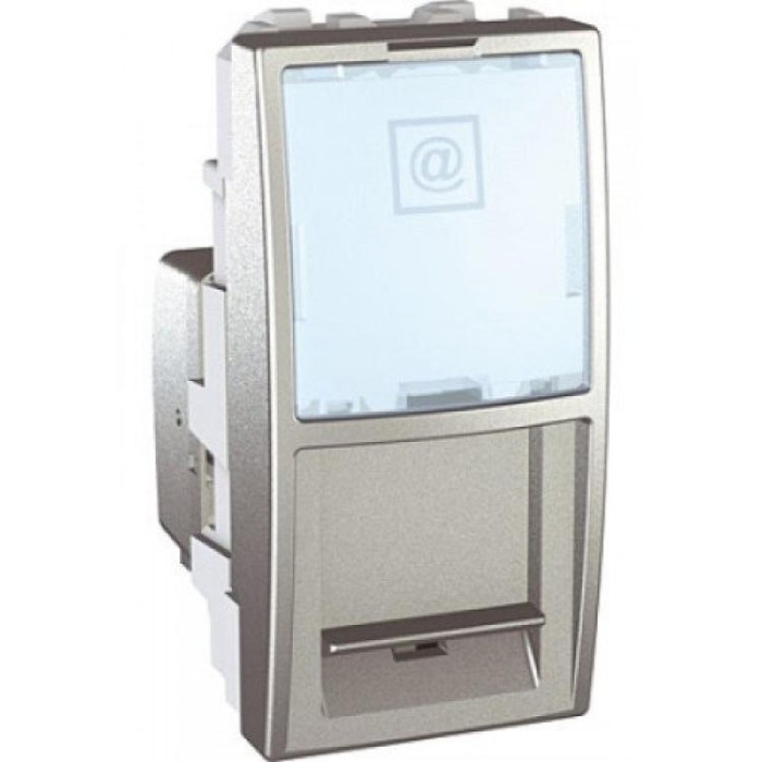 купить купить Розетка компьютерная 1М RJ45 (кат. 5Е) UTP Unica Schneider Electric (Шнейдер Электрик)  