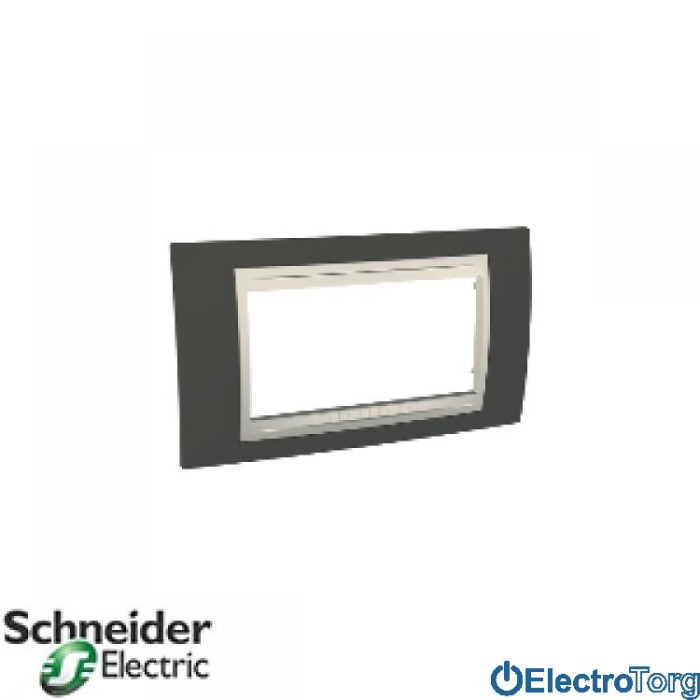 купить купить Рамка 4-модульная горизонтальная Unica Plus Schneider  