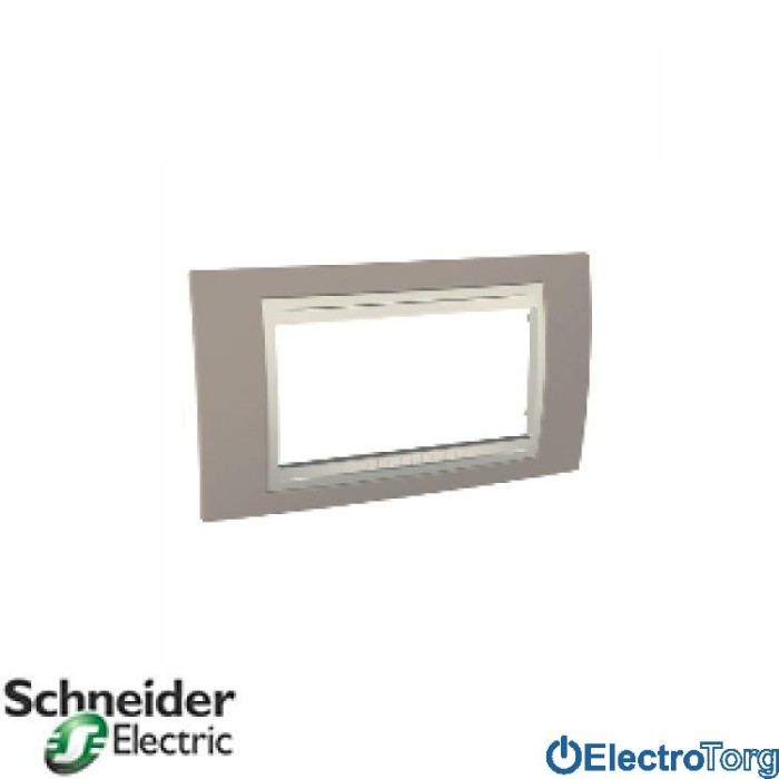 купить купить Рамка 4-модульная горизонтальная Unica Plus Schneider  