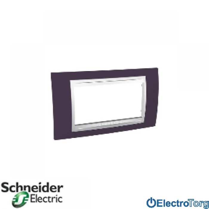 купить купить Рамка 4-модульная горизонтальная Unica Plus Schneider  