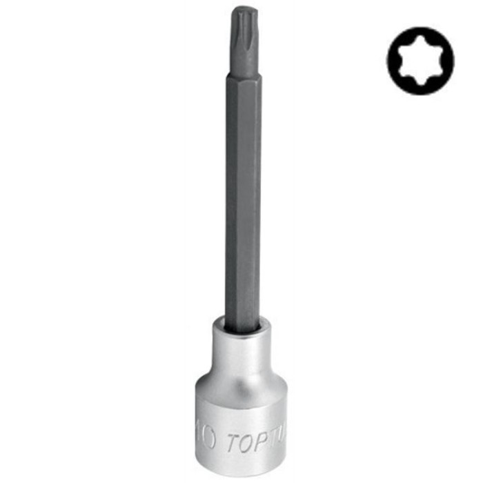 купить купить Бита с торцевой головкой TORX TOPTUL T55 L140мм 1/2&quot; с отверстием BCVA1655  