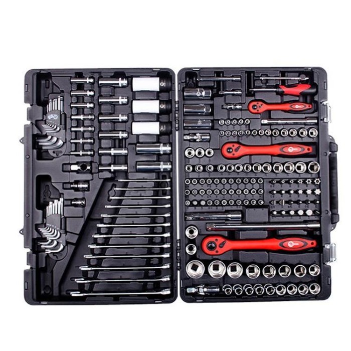 купить купить Профессиональный набор инструментов, 1/4&quot;&amp;3/8&quot;&amp;1/2&quot;, 176 ед. INTERTOOL ET-7176  