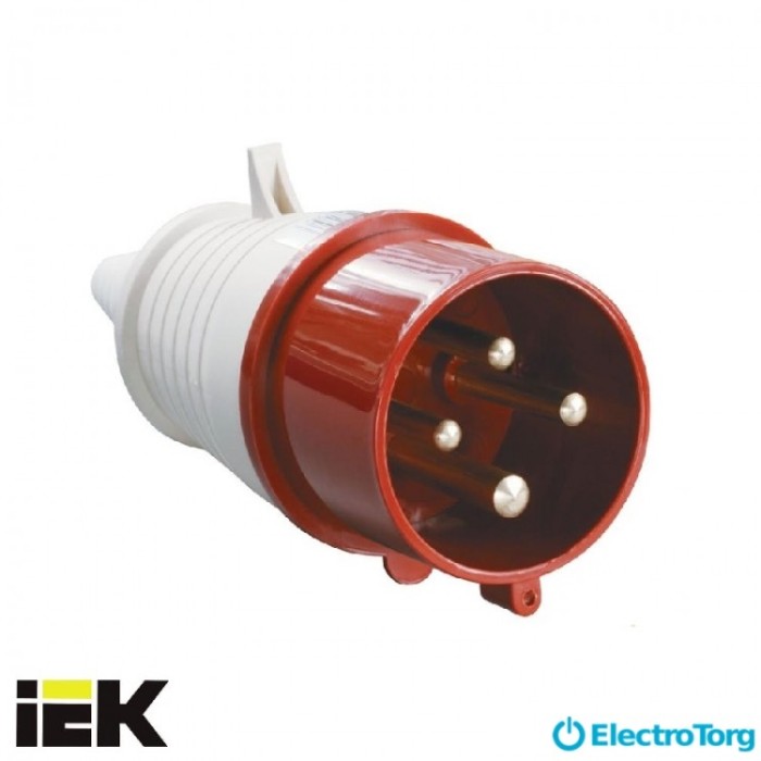 купить купить Вилка 034 3Р+PЕ 63А 380В IP54 ИЭК(IEK)  