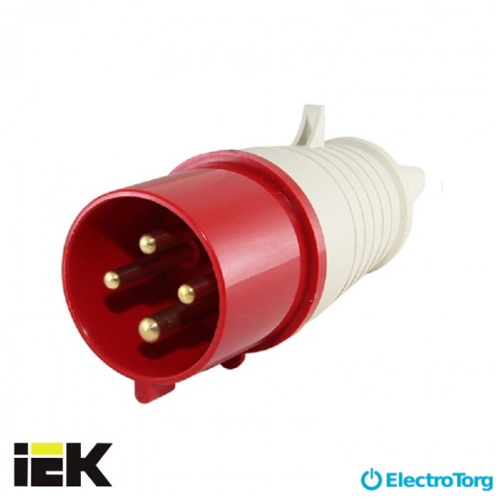 купить купить Вилка 034 3Р+PЕ 63А 380В IP54 ИЭК(IEK)  