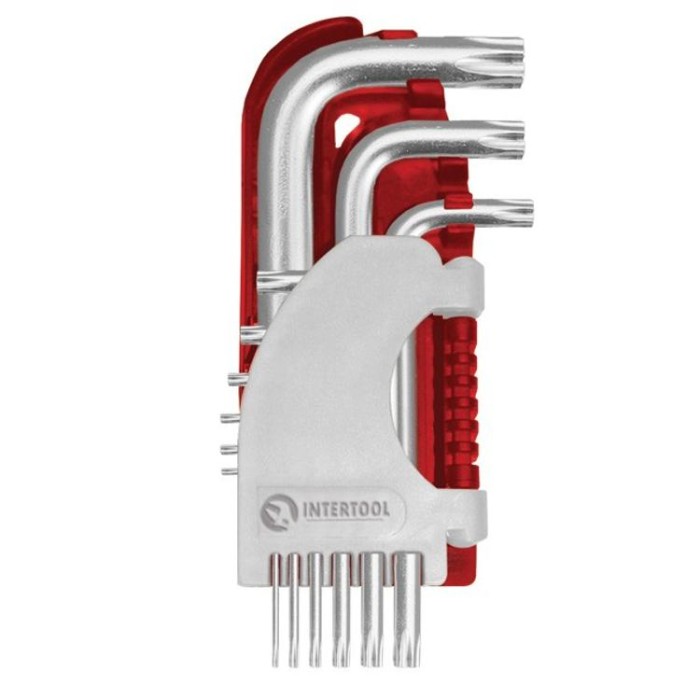 купить купить Набор Г-образных ключей TORX 9 шт., Т10-Т50, Cr-V, Small INTERTOOL HT-1821  