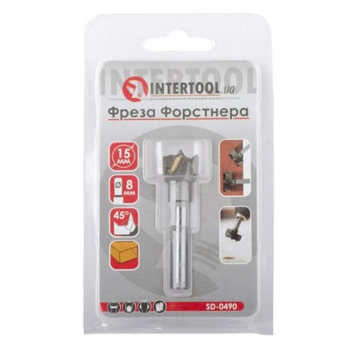 купить купить Сверло Форстнера 15 мм. INTERTOOL SD-0490  