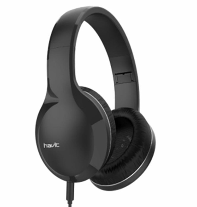 купить купить Навушники дротові накладні HAVIT HV-H100d Black з мікрофоном  
