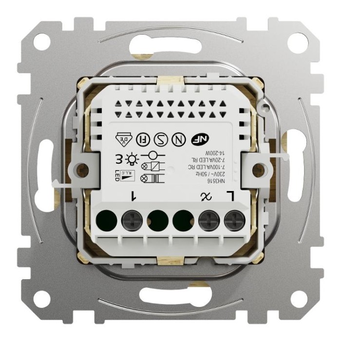 Універсальний поворотний LED димер RC/RL 5-200 Вт Береза Sedna Elements Schneider Electric