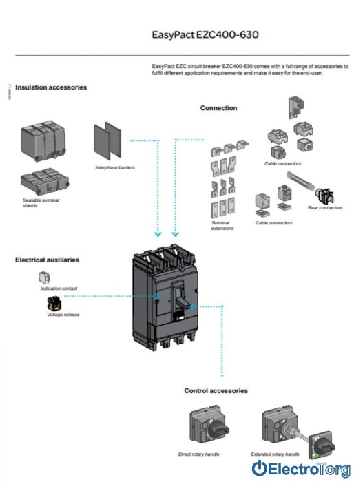 купить купить Автоматический выключатель EASYPACT EZC400N 3P3T 36кА 400А Schneider Electric  